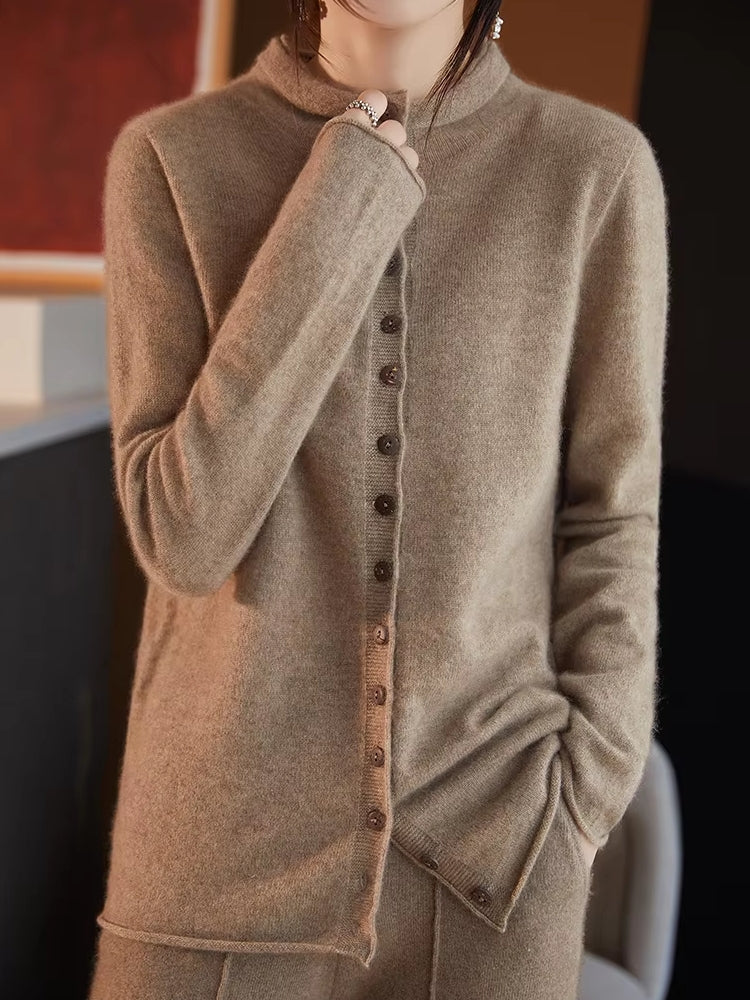 Wool Jacket Knitted Top Sweater Blouses - Tophatter Daily Deals