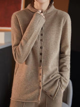 Wool Jacket Knitted Top Sweater Blouses - Tophatter Daily Deals