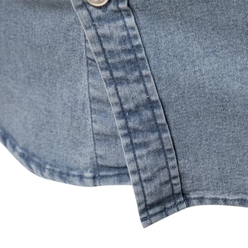 Stylish Comfortable Men Slim Fit Long Sleeve Shirt Men's Shirts - Tophatter Daily Deals