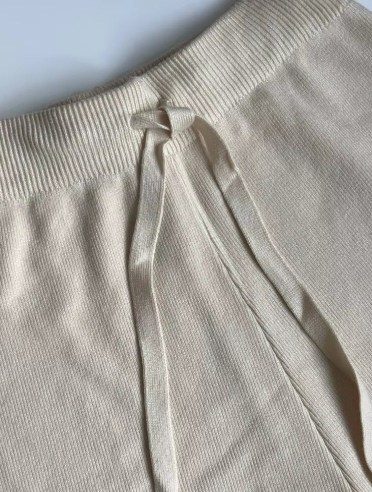 Loose Wool Knitted Wide-leg Trousers for Women Pants - Tophatter Daily Deals
