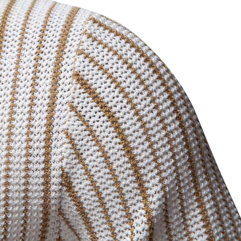 Men Striped Breathable Polo Shirt Men T-Shirts - Tophatter Daily Deals