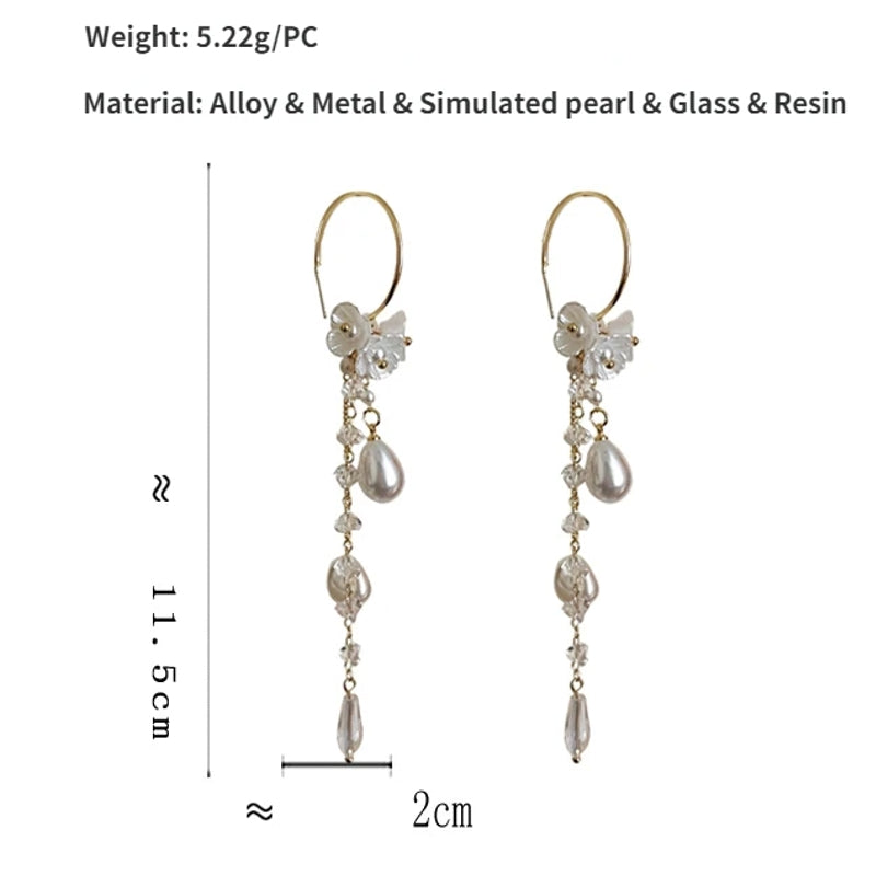 Flower Tassel Earrings For Women Earrings - Tophatter Daily Deals