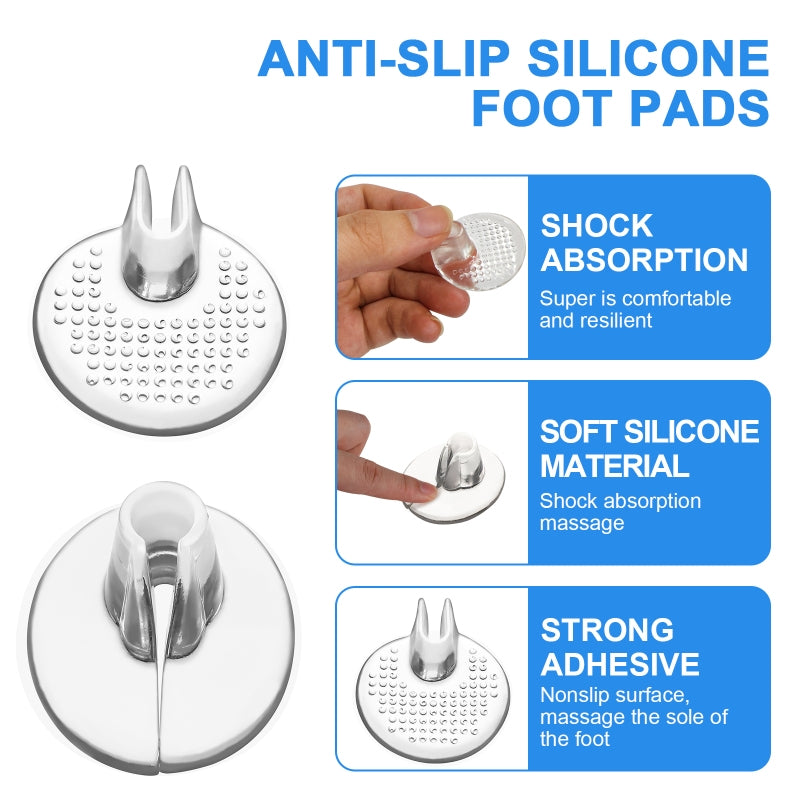 Round Flip-flop Clip Foot Pad 6 Pair Body Pads - Tophatter Daily Deals