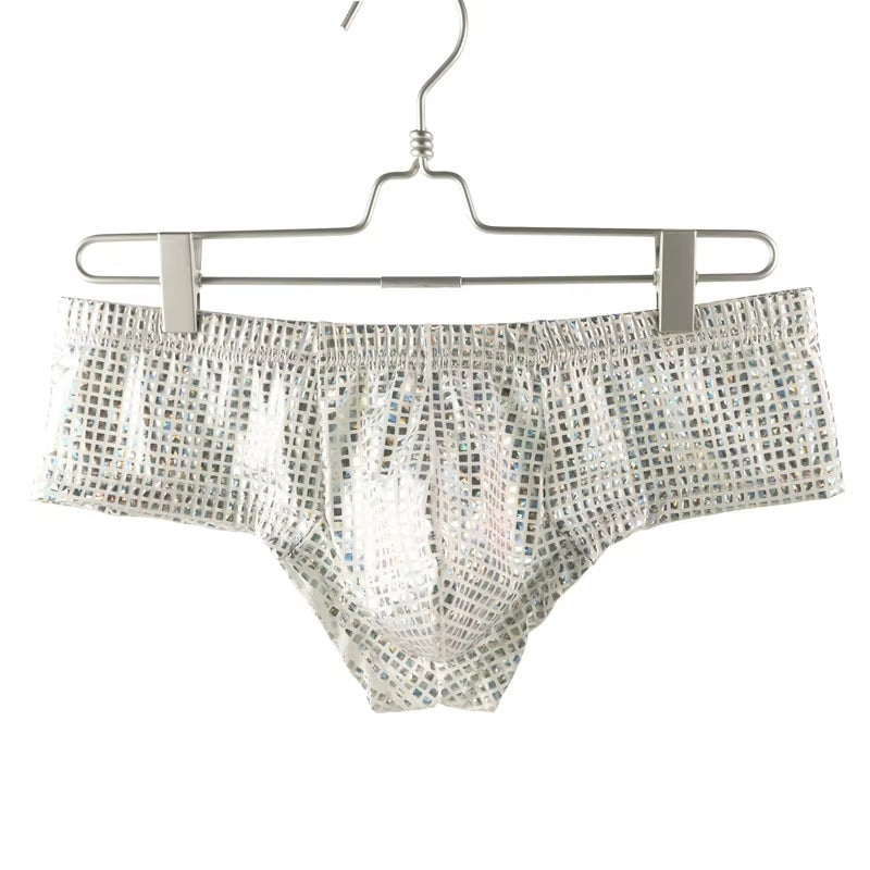Men's Sexy Small Boxers Taste Underpants Silver Men Briefs - Tophatter Daily Deals