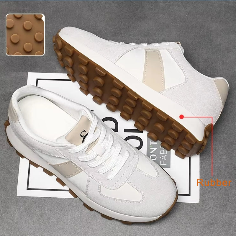 Cow Suede Leather Sneakers For Men Sport Shoes Men Sneakers - Tophatter Daily Deals