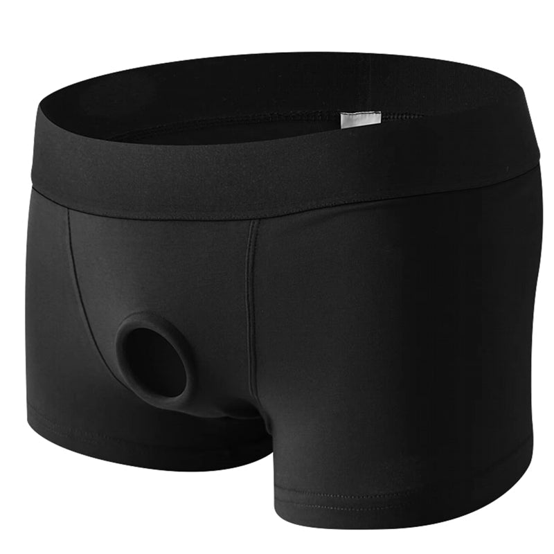 Men's Cotton Boxer Shorts Black Men Briefs - Tophatter Daily Deals