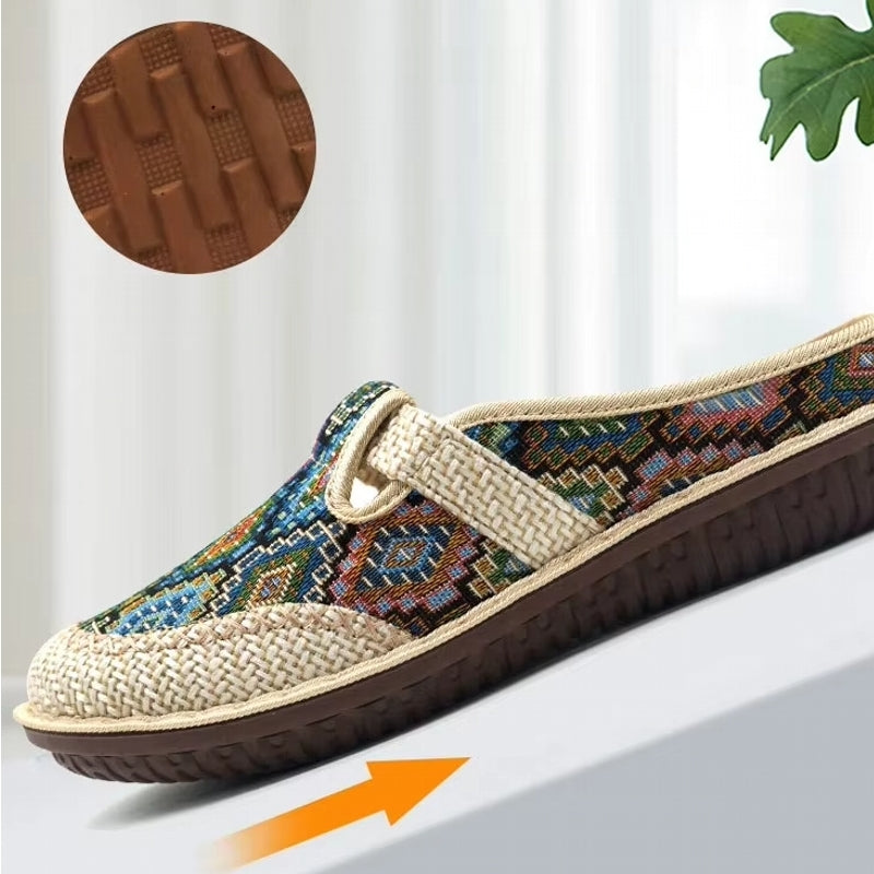 Ethnic Style Casual Slippers Shoes for Women Slippers - Tophatter Daily Deals