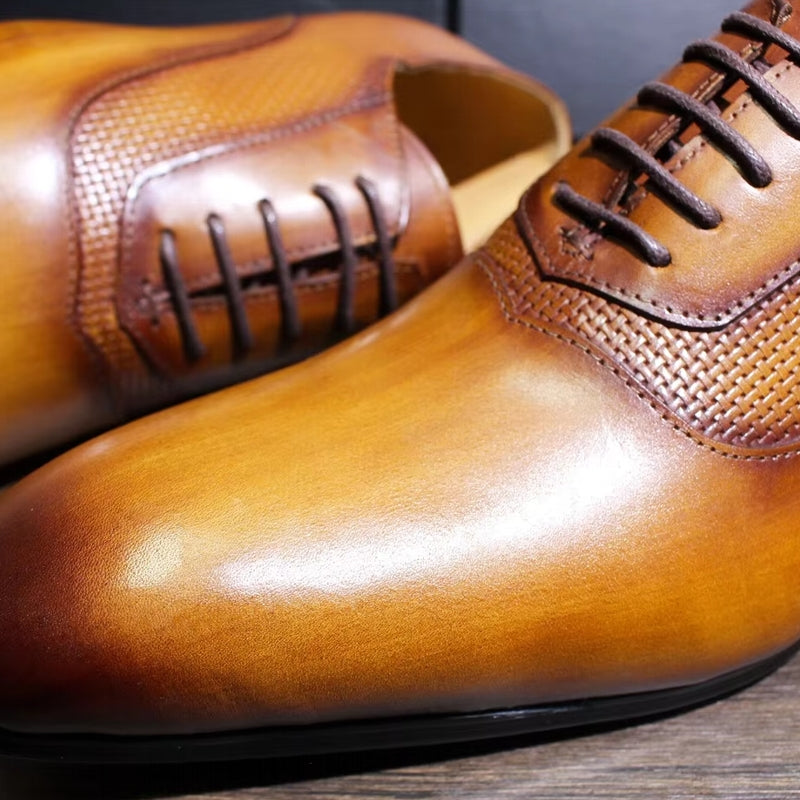 Classic Men's Pointed Toe Oxford Shoes Men Dresses Shoes - Tophatter Daily Deals