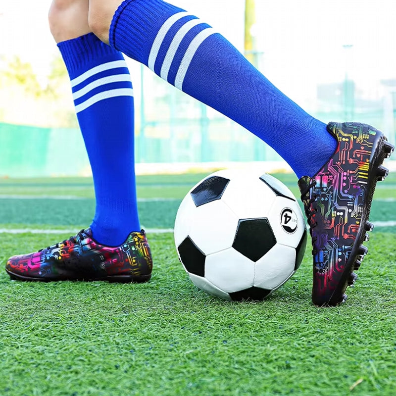 Unisex Ankle Football Boots Cleats Grass Training Soccer Shoes - Tophatter Daily Deals