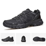 Hiking Shoes For Outdoor Climbing Camping Black Men Sneakers - Tophatter Daily Deals