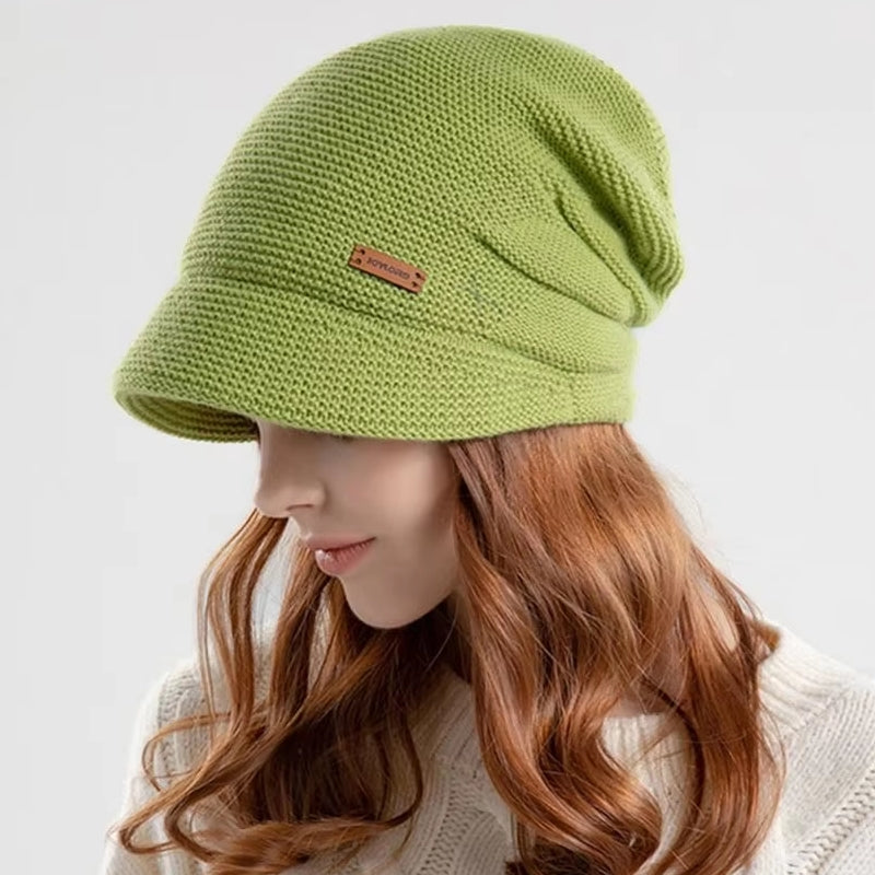 Winter Soft Plush Knitted Hat Green Cap - Tophatter Daily Deals
