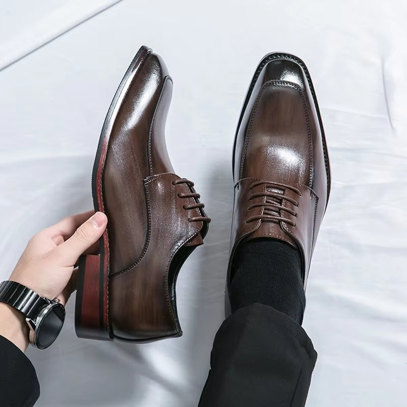 Fashion Formal Office Business Leather Shoes Men Dresses Shoes - Tophatter Daily Deals