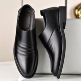 Formal Leather 6CM Elevator Shoes Men Dresses Shoes - Tophatter Daily Deals