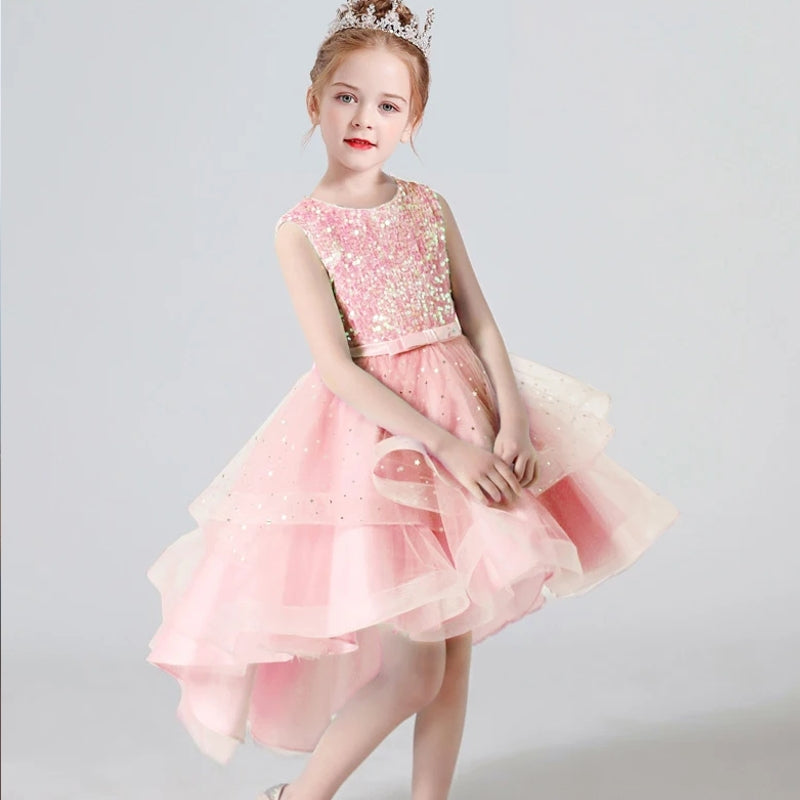 3-13 years Sequin Lace Tuxedo Dress for girls kids clothing - Tophatter Daily Deals