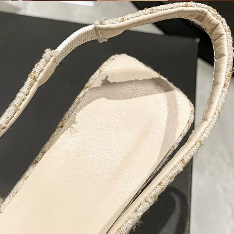 Fashion Versatile Heel Concise Modern Sandals for Women Women Shoes - Tophatter Daily Deals