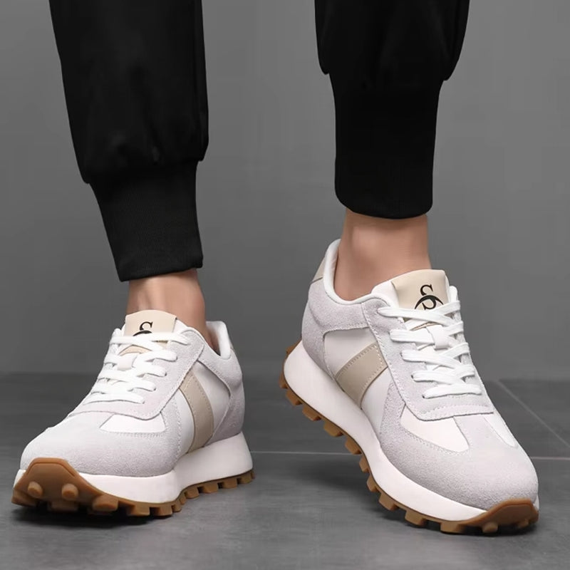 Cow Suede Leather Sneakers For Men Sport Shoes Men Sneakers - Tophatter Daily Deals