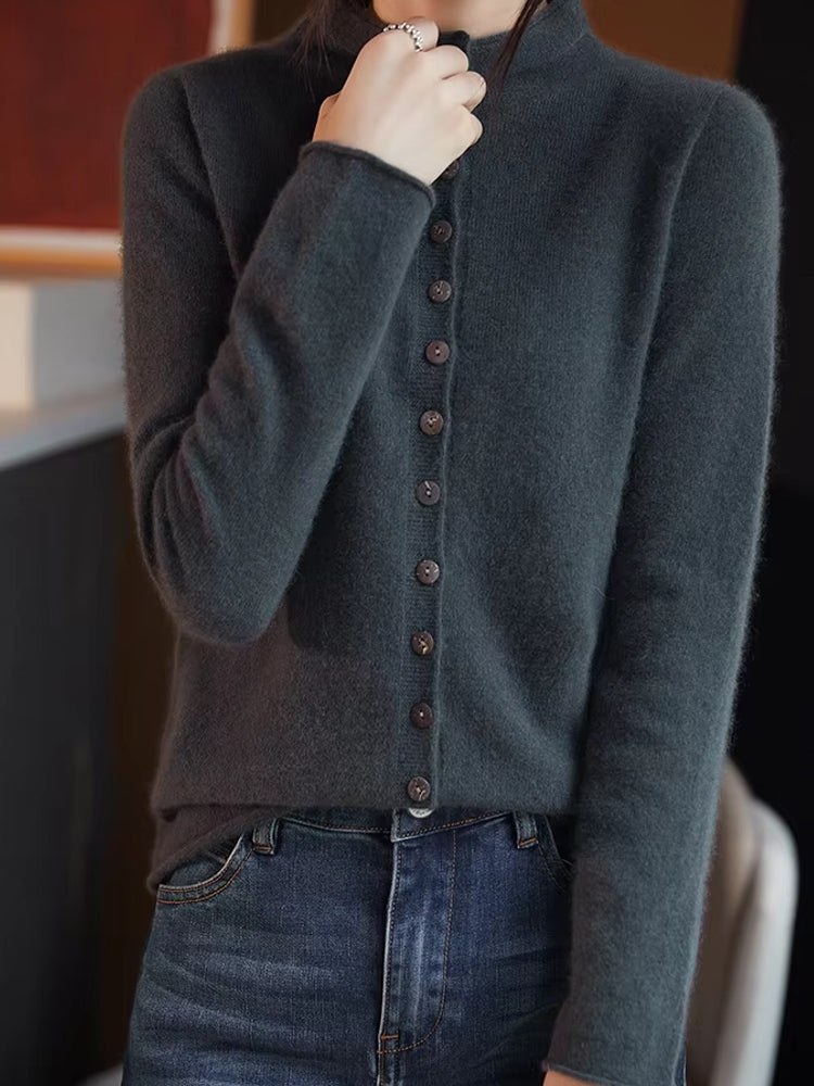 Wool Jacket Knitted Top Sweater Blouses - Tophatter Daily Deals