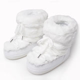 Winter Fur Women Snow Boots White Short Snow Boots - Tophatter Daily Deals