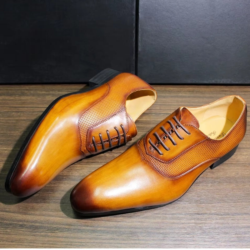 Classic Men's Pointed Toe Oxford Shoes Men Dresses Shoes - Tophatter Daily Deals
