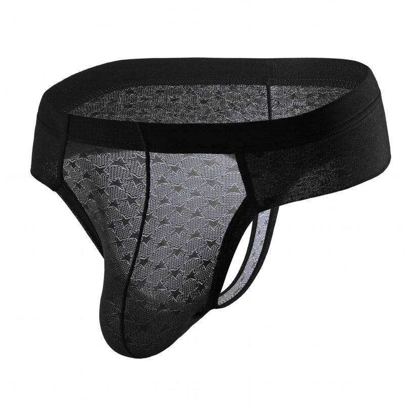 Men Briefs Ice Silk Underwear Black Men Briefs - Tophatter Daily Deals