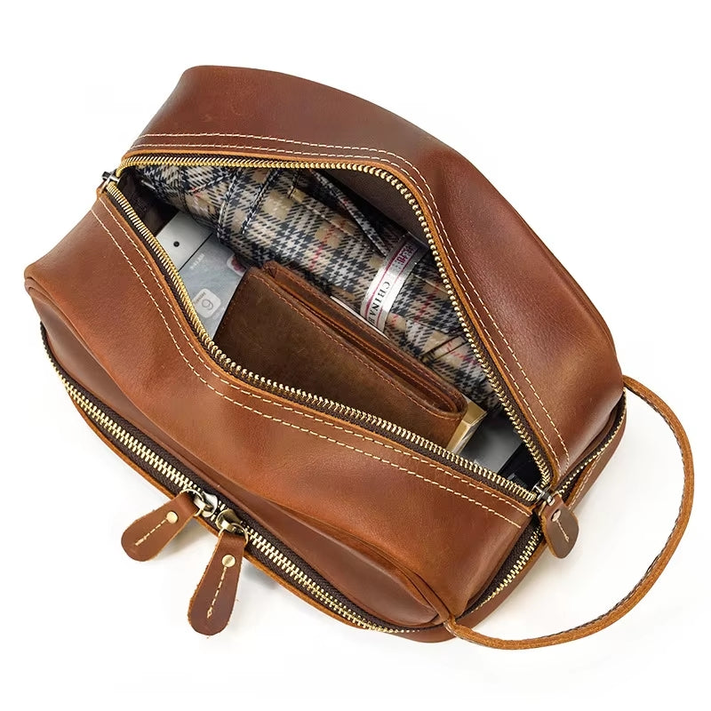Premium Unisex Genuine Leather Clutch Bag Bag - Tophatter Daily Deals