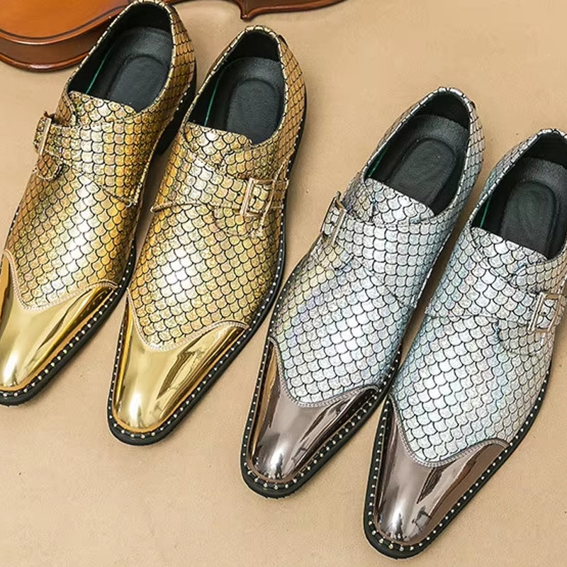 Golden Shoes For Men Men Dresses Shoes - Tophatter Daily Deals