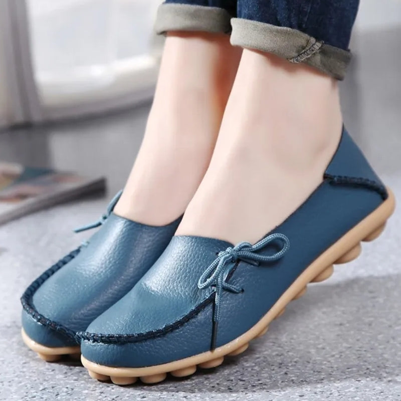 Women Shoes Slip On Bow Tie Flats Tennis Shoes Cyan Women Shoes - Tophatter Daily Deals