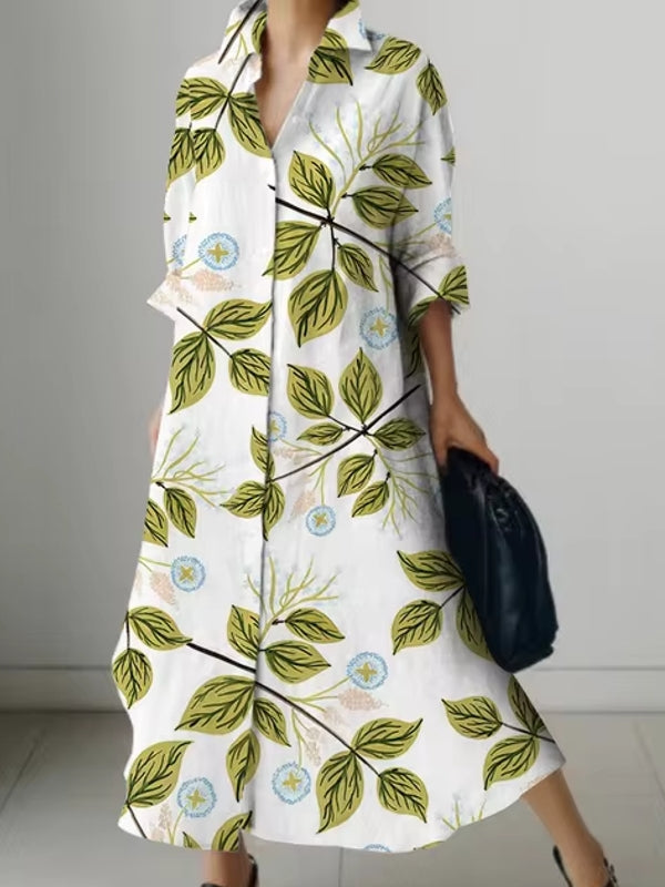 Women's Elegant Shirt Dresses Olive Maxi Dresses - Tophatter Daily Deals