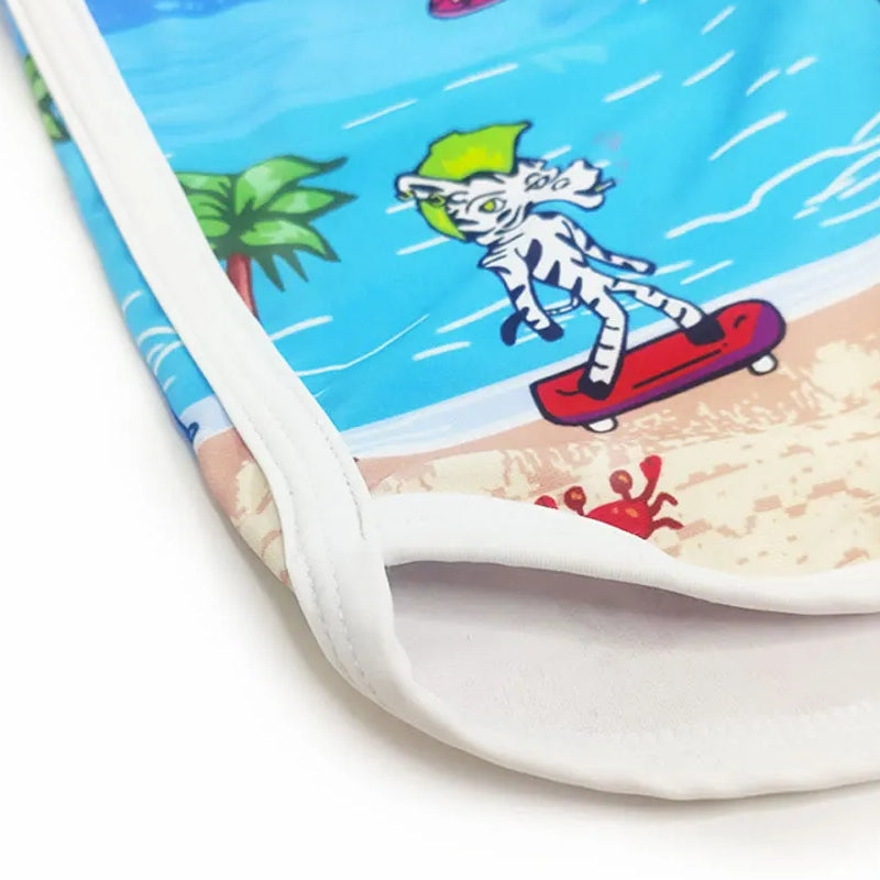 Swimwear Blue Printed Trunk Men Sexy Boxer Shorts Swimsuit - Tophatter Daily Deals