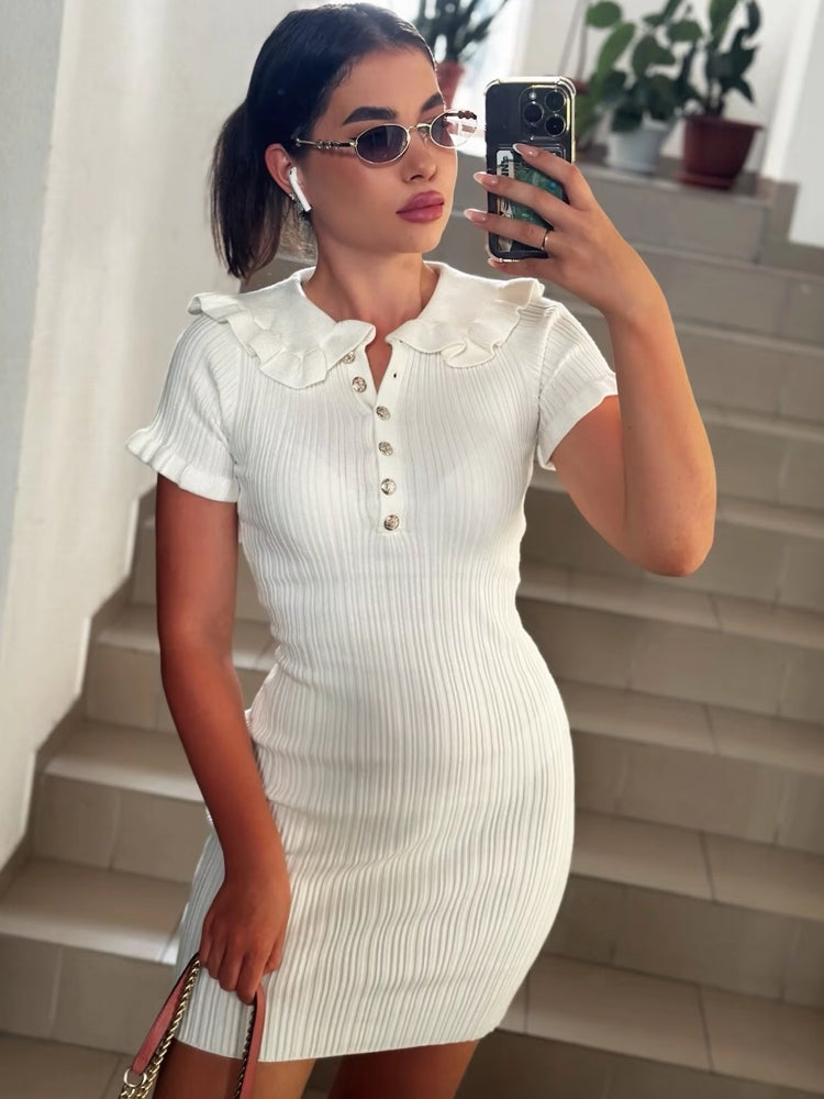 Ruffled Mini Dresses For Women Mini Dresses - Tophatter Daily Deals