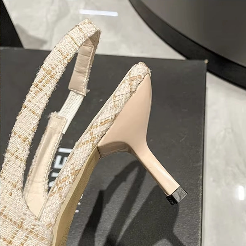 Fashion Versatile Heel Concise Modern Sandals for Women Women Shoes - Tophatter Daily Deals