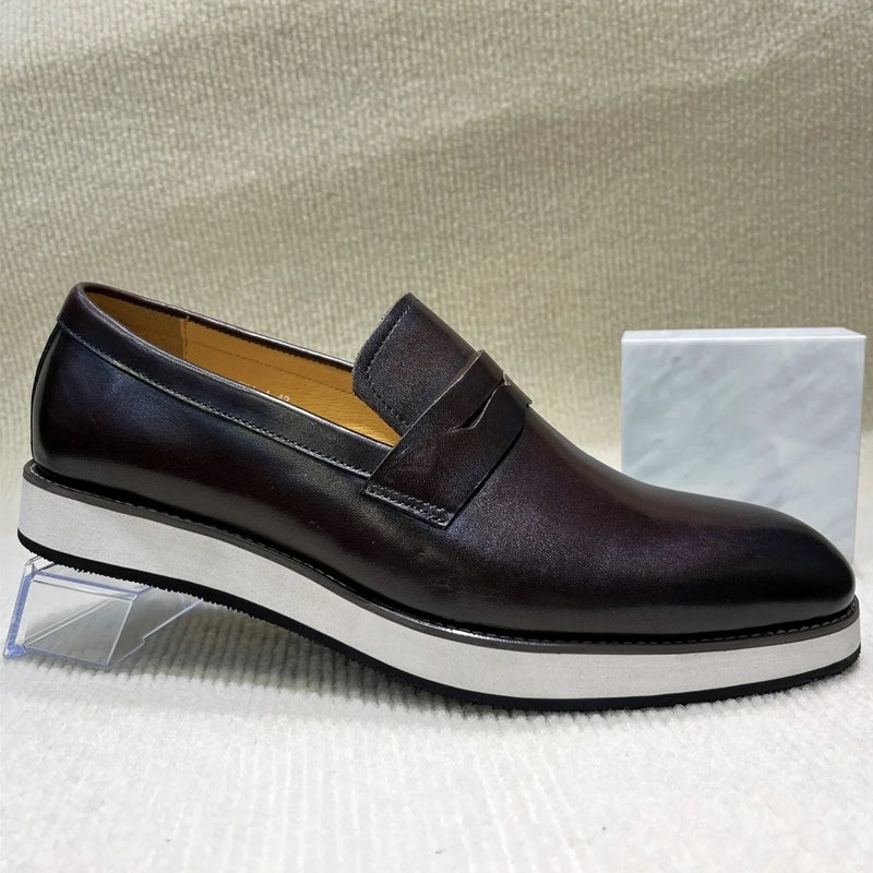 Casual Shiny Leather Formal Shoes for Banquet Men Dresses Shoes - Tophatter Daily Deals