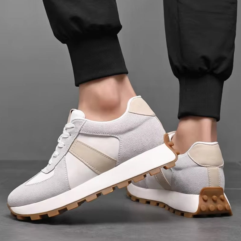 Cow Suede Leather Sneakers For Men Sport Shoes Men Sneakers - Tophatter Daily Deals