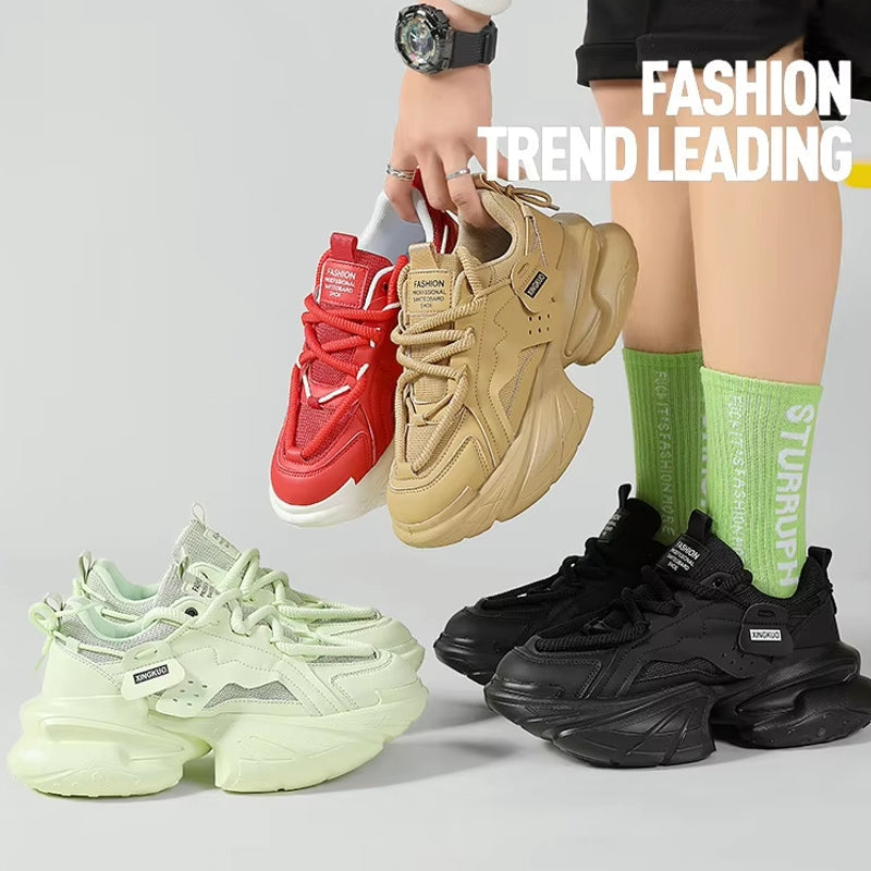 The Rise of Platform Thick Sole Sneakers Men Sneakers - Tophatter Daily Deals