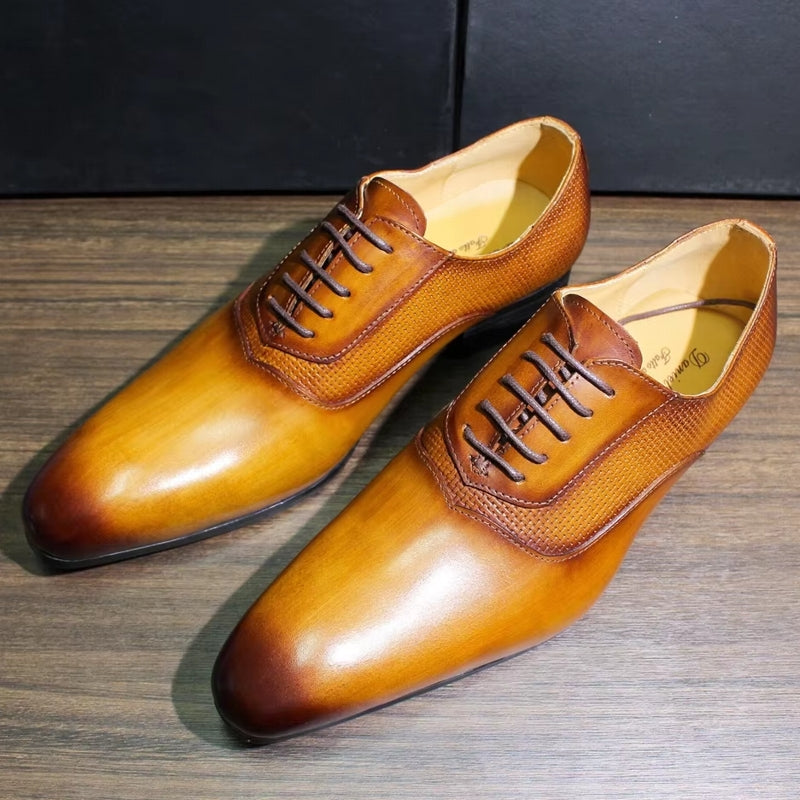 Classic Men's Pointed Toe Oxford Shoes Men Dresses Shoes - Tophatter Daily Deals