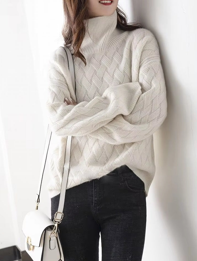 Women Loose Sweater Winter Long Sleeve Blouse Blouses - Tophatter Daily Deals