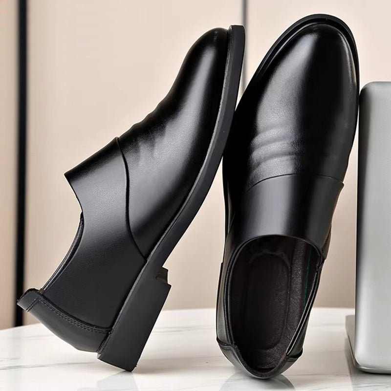 Formal Leather 6CM Elevator Shoes Men Dresses Shoes - Tophatter Daily Deals