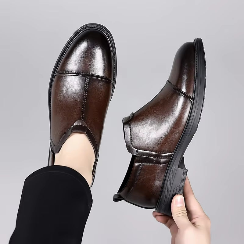 Men Fashion Social Office Shoes Brown Men Dresses Shoes - Tophatter Daily Deals