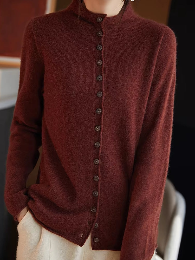 Wool Jacket Knitted Top Sweater Blouses - Tophatter Daily Deals