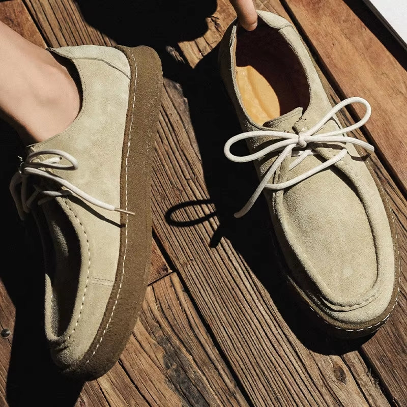 Fashion Men Classic Retro Suede Shoes Men Dresses Shoes - Tophatter Daily Deals