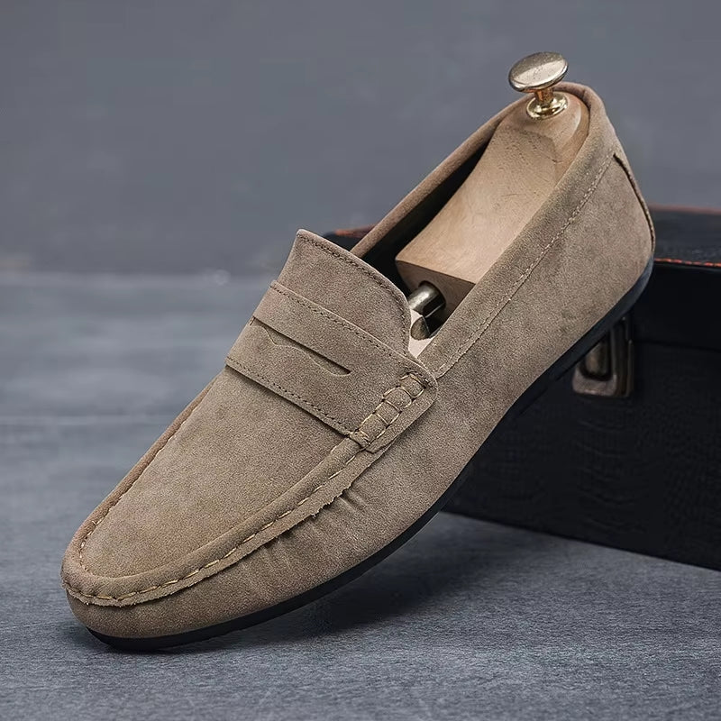 Men Flats Lightweight Driving Shoes Loafers - Tophatter Daily Deals