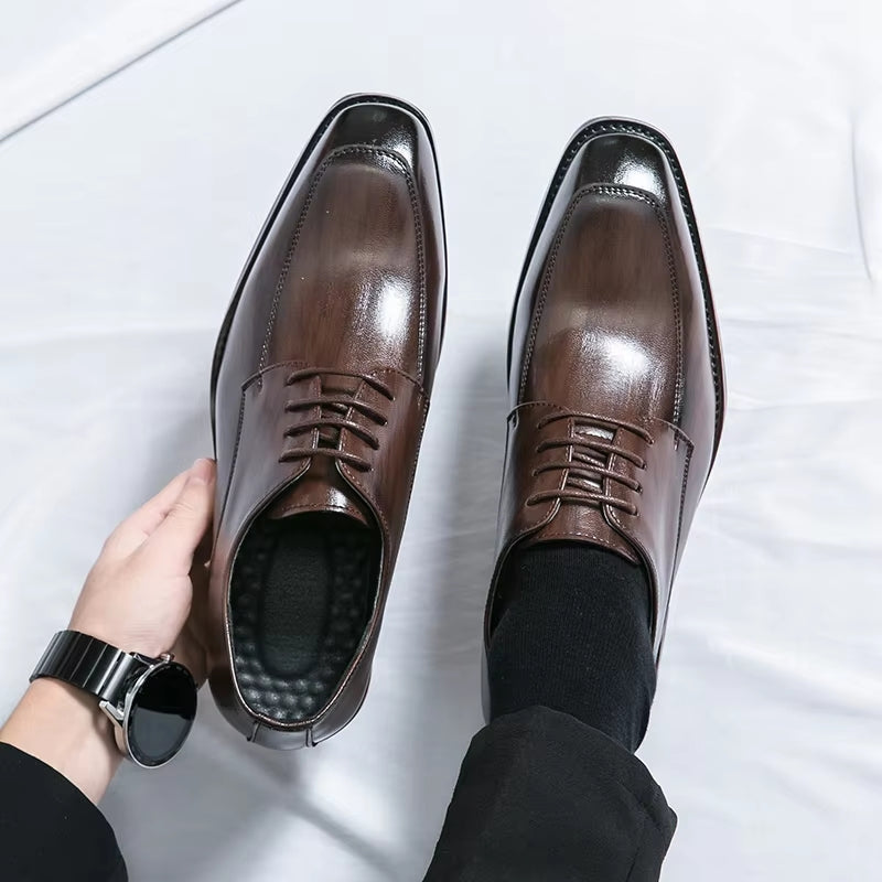 Fashion Formal Office Business Leather Shoes Men Dresses Shoes - Tophatter Daily Deals