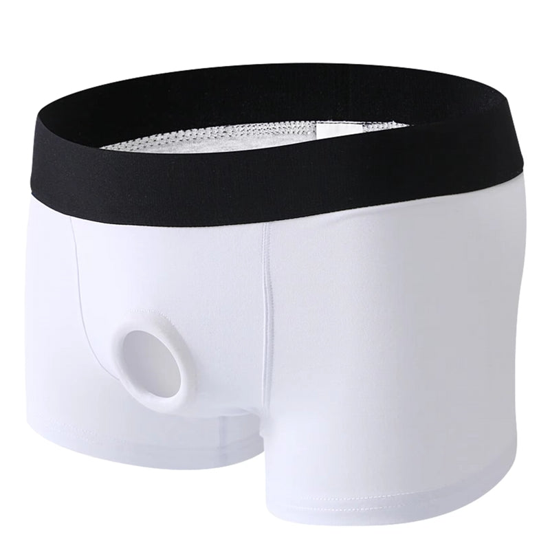 Men's Cotton Boxer Shorts White Men Briefs - Tophatter Daily Deals