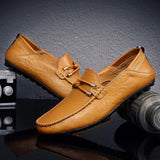 Men Casual Shoes Breathable Slip on Loafers Men Dresses Shoes - Tophatter Daily Deals