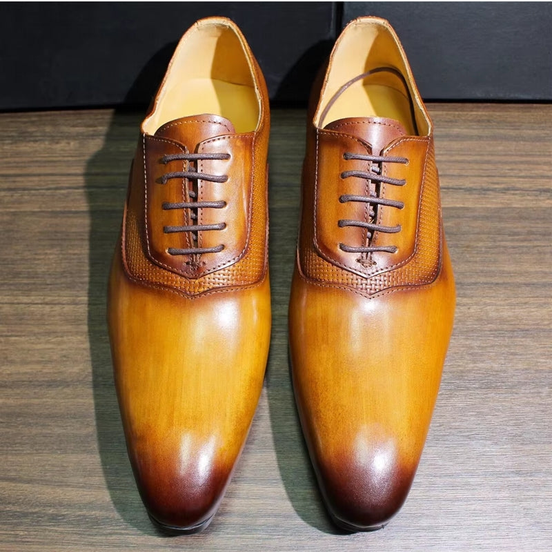 Classic Men's Pointed Toe Oxford Shoes Men Dresses Shoes - Tophatter Daily Deals