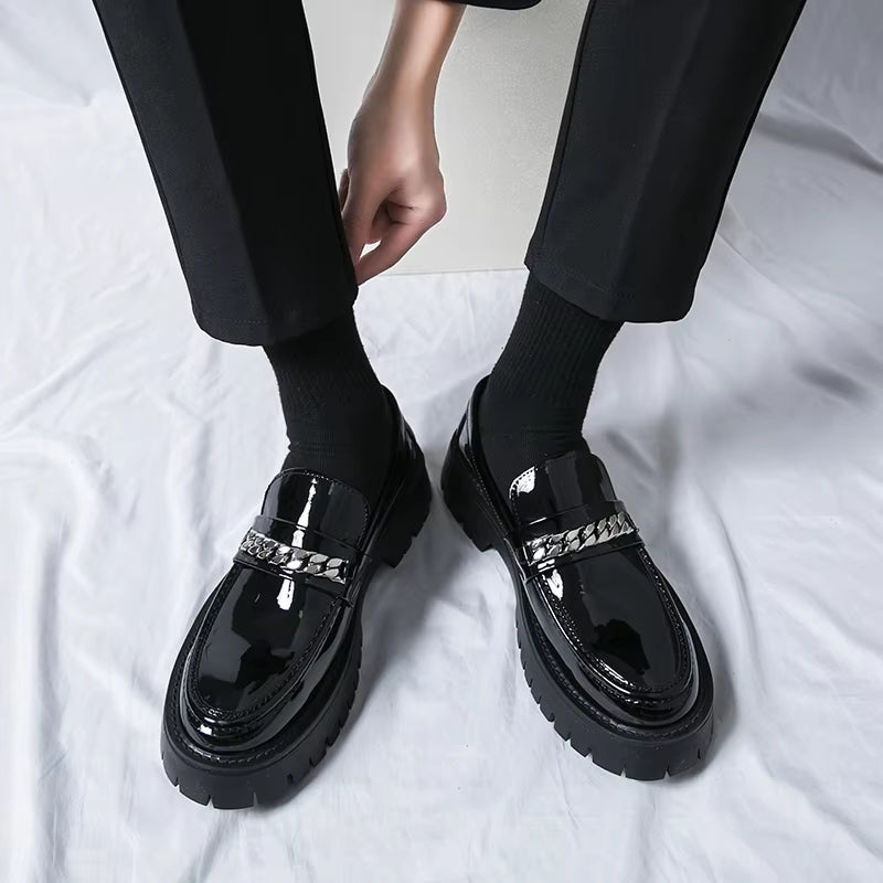 British Style Men Wedding Leather Shoes Loafers - Tophatter Daily Deals