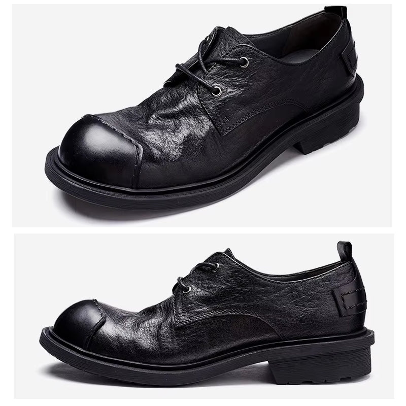 Genuine Cow Leather Men Dress Shoes Men Dresses Shoes - Tophatter Daily Deals