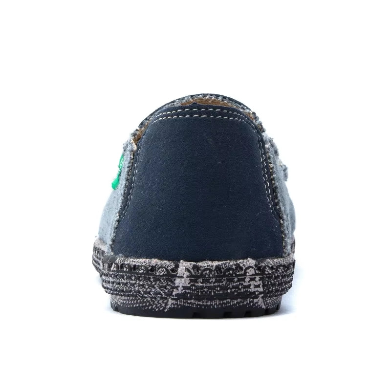 Canvas Loafers Breathable Men Flat Lazy Shoes Loafers - Tophatter Daily Deals