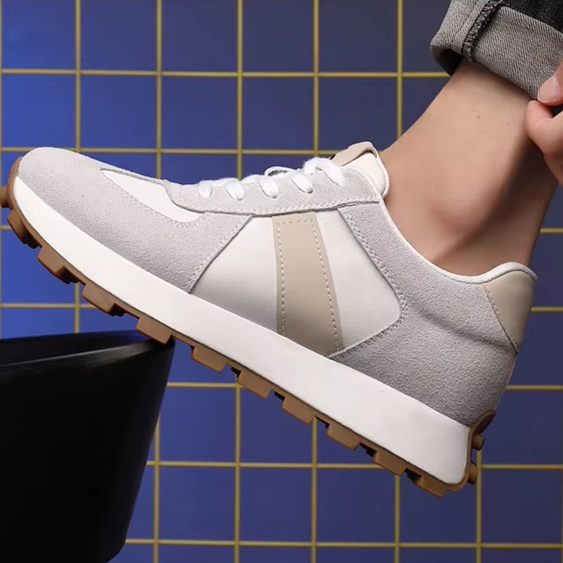 Cow Suede Leather Sneakers For Men Sport Shoes Gray Men Sneakers - Tophatter Daily Deals