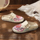 Women Canvas Bohemian Retro Flat Slippers Slippers - Tophatter Daily Deals